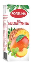Multivitaminų sultys FORTUNA, Mergaitė, 100%, 0,2 l