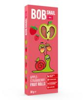 Obuolių ir braškių suktinukai BOB SNAIL, 30 g