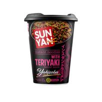 Greitai paruošiami makaronai SUN YAN su terijakio skonio padažu, indelyje, 85g