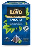 Juodosios arbatos gėrimas LOYD HORECA earl grey su bergamote, piramidės 20 x 2g