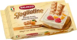 Sluoksniuotos tešlos sausainiai, glazūruoti BALOCCO, Sfogliatine Glassate, 200 g