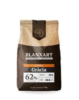 Juodas šokoladas BLANXART, Gracia 62 %, 1 kg