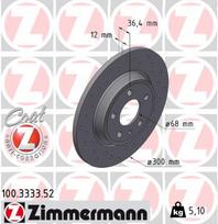 ZIMMERMANN Stabdžių diskas SPORT BRAKE DISC Z 100.3333.52