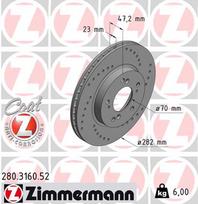 ZIMMERMANN Stabdžių diskas SPORT BRAKE DISC Z 280.3160.52