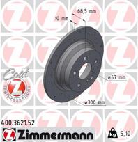 ZIMMERMANN Stabdžių diskas SPORT BRAKE DISC Z 400.3621.52