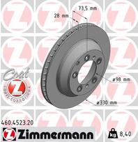 ZIMMERMANN Stabdžių diskas COAT Z 460.4523.20