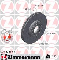 ZIMMERMANN Stabdžių diskas SPORT BRAKE DISC Z 600.3236.52