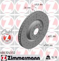ZIMMERMANN Stabdžių diskas SPORT BRAKE DISC Z 600.3243.52