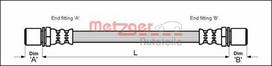 METZGER AUTOTEILE Stabdžių žarnelė Brakehose 4113667