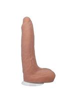 Tikroviškas dildo Doc Johnson Owen Gray, smėlio spalvos 22 cm