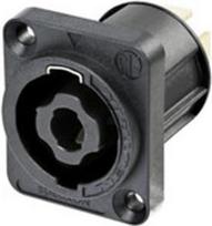 Neutrik NL4MPXX-UC Lautsprecher-Steckverbinder Flanschbuchse, Kontakte gerade Polzahl (num): 4 Schwarz 1 St. (NL4MPXX-UC)