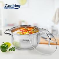 Puodas nerūdijančio plieno su teflono danga 3.6L 20x11.5cm HR-MSF-036 HEINNER