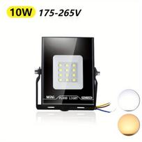 LED lauko prožektorius 10W, Šiltai balta 3000K