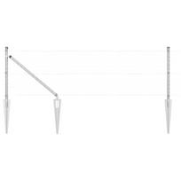 Kelių stulpai su smaigaliu 52 vnt Ø32 mm 80 cm Cinkuotas plienas