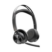 Bluetooth ausinės - POLY - Voyager Focus 2-M - Hibridinė triukšmo slopinimo funkcija - Įkrovimo bazė - 50 m nuotolis