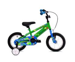 Vaikiškas dviratis Capriolo Rocker, 12", žalias/mėlynas