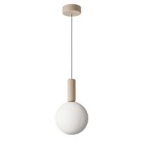 Pakabinamas šviestuvas Candellux Testa 31-50892 smėlio spalvos stiklo rutulys G9 10W