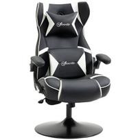 Kompiuterinių žaidimų kėdė su supimo funkcija, ergonomiška kompiuterio kėdė su garsiakalbiu, juosmens ir kaklo atrama