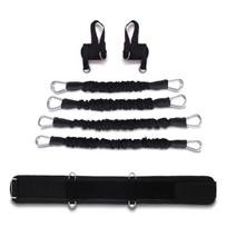 Trainer accessories,Resistance Bands Exercise with Handles/Ankle Cuffs/Belt,for Training at Home Full Body Fitness,black