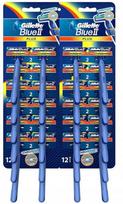 Gillette Blue 2 Plus vienkartinės skustuvai, 48 vnt.