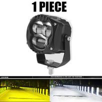 1/2 vnt LED prožektorių pagalbinio žibinto objektyvo vairavimo lempa Aukštas žemas rūko žibintas baltas DC12-80V, skirtas visureigiams 4x4 visureigiams visureigiams UTV 12V 24V 2pcs gray