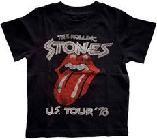Rolling Stones Vaikiški marškinėliai Mažyliams JAV Turo 78 Nauji Oficialūs Juodi 12 Mėn. iki 5 Metų S juoda