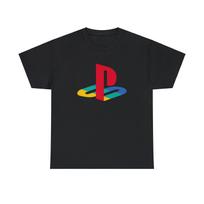 Playstation Classic Logotipas Juoda Balta Žaidimų 100% Medvilnės Marškinėliai Vyriški Marškinėliai Viršus Marškinėliai Drabužiai Street Fashion S