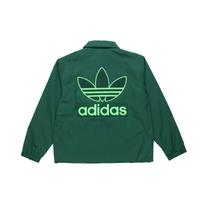 adidas Originals Big Trefoil Logo Coach Jacket Green H36282 XL