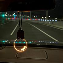 Bulb Car Charm Hanging LED Ambient Light Auto Accessory for Vehicle Indoor Gift Decorative Rearview
