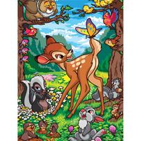 Disney 5D „Pasidaryk pats“ deimantinė tapyba Bambi iliustracija, animacinis pilnas deimantų mozaikos deimantinės tapybos meno sienos dekoravimo amatininkų rinkinys Round 30x40cm blue