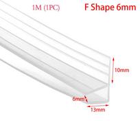1M 6-12mm F U h formos stiklinės durų sandarinimo juostelės silikoninės gumos vonios pertvaros lango stiklinės durys sandariklis