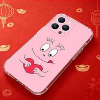 B-Barbapapa-S CARTOON Phone Case For iPhone 17,16,15,14,13,12,11 Pro,Max,Plus,X,XS,XR,SE4,E Mini Transparent Soft Cover iphone16e