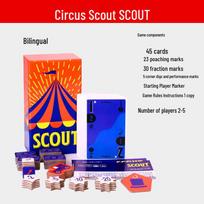 SCOUT Cirkas Talentų Paieška: 2-5 žaidėjų kortų žaidimas šeimos pramogoms ir vakarėliams (OINK serija)