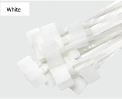 50pcs 4*150mm Nylon Cable Ties Tag Labels Plastic Loop  Markers   Self-locking Zip