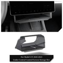 Center Console Screen Under Storage Box For Tesla Model 3/Y Juniper/Launch 2026, Center Console Hidden Storage Organizer Tray