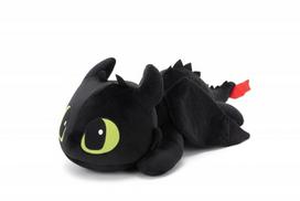 Maskotas Naktinė Furia Drakonas Pliušinis Žaislas Juodas Glostomasis 55 Cm