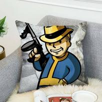 Fallout 4 pagalvės užvalkalas Dvispusis spausdinimas Pagalvės užvalkalas 45x45 Dekoratyvinės pagalvės Sofa Namų dekoras Minkštas pagalvės užvalkalas 12x12Inch