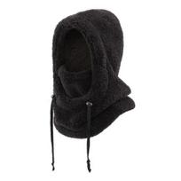 3 in 1 Ski Guard Hat Kids Windproof Furry Face Guard Warm Hooded Scarf Neck Warmer Winter Outdoor Sports Headgear juoda