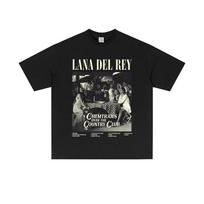 Lana Del Rey Chemtrails Over The Country Club Vintage Album T-Shirt Retro Aesthetic Navy Unisex Oversized Music T-shirt 4XL
