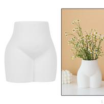 Ceramic Flower Vase, White Modern Human Body Vase Statue Decor, Creative Pot Sculpture, Decoration Style2