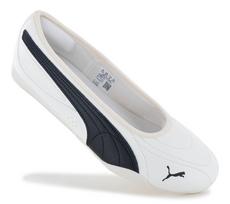 Puma Catch Soleil Balerinos - Moteriškos šlepetės Vasariniai batai Balti 404642-01 ORIGINALAS EU 39 UK 6 balta