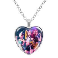 ! KPop Demon Hunters Anime Cute Necklace Children Fashion Jewelry Accessories Girl Charms Pendant Cartoon Necklaces Gift 1pc