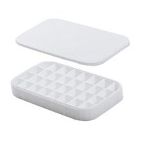 Silicone Ice Cube Tray with Storage Box And Ice Shovel 32 Grids Ice Mold for Freezer Leak-Proof Stackable Ice Maker for Home Party A balta
