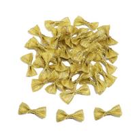 20/30pcs Satin Ribbon Bows Glitter Gold Silver Handmade Bow Ties For Wedding Party DIY Garment Headwear Gift Decor Accessories As picture
