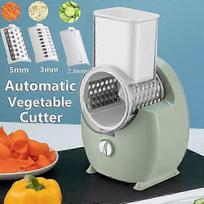 3 viename daugiafunkcinis elektrinis daržovių smulkintuvas Automatinis daržovių pjaustytuvas Slicer Bulvių tarkavimo mašinėlė Smulkinimo tarkos su 3 ašmenimis green