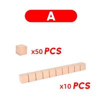 Mediniai Montessori matematikos žaislai Dešimtainės mokymo priemonės Aritmetikos žaidimas Mažyliams Ankstyvojo mokymosi Švietimo žaislai Vaikams Ikimokyklinio amžiaus