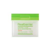 Real Barrier Control-T Acid Quick Boosting Pad 210ml 100 Pads Pore Refining Exfoliating Toner Pad for Sebum Control