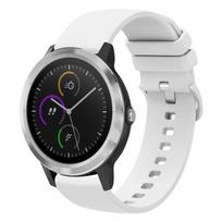 Garmin Vivoactive 3 20mm vientos spalvos minkšto silikono laikrodžio apyrankė For Garmin Vivoactive 3 balta
