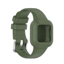 Garmin Vivofit JR3 silikoninis vienspalvis laikrodžio dirželis(Baltas) tamsiai žalia spalva