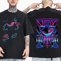 2026 New VOX Hazbin Hotel Oversized T-shirt Man Woman Fashion Short Sleeve O-neck Casual Breathable Pure Cotton Soft Shirt Gi... S įvairiaspalvis